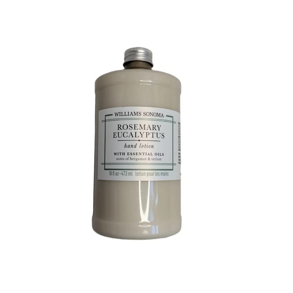 Williams Sonoma Rosemary Mint Hand Lotion with Essential Oil 16oz New